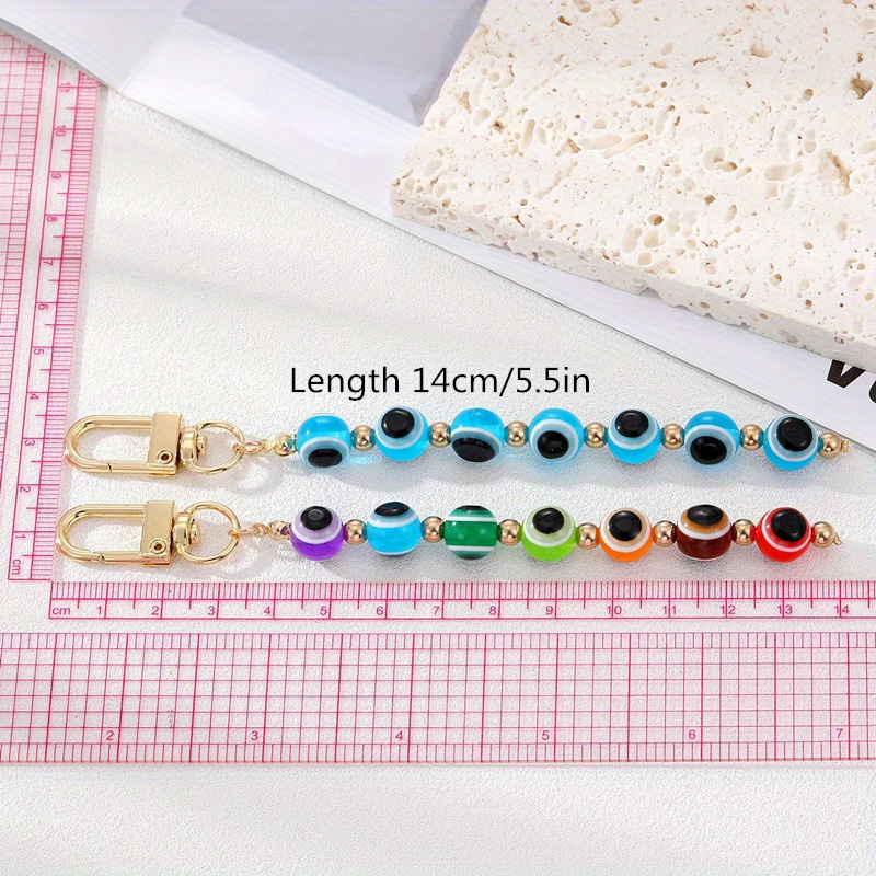 Evil Eye Keychain for Women - Protection Good Luck Amulet Charm