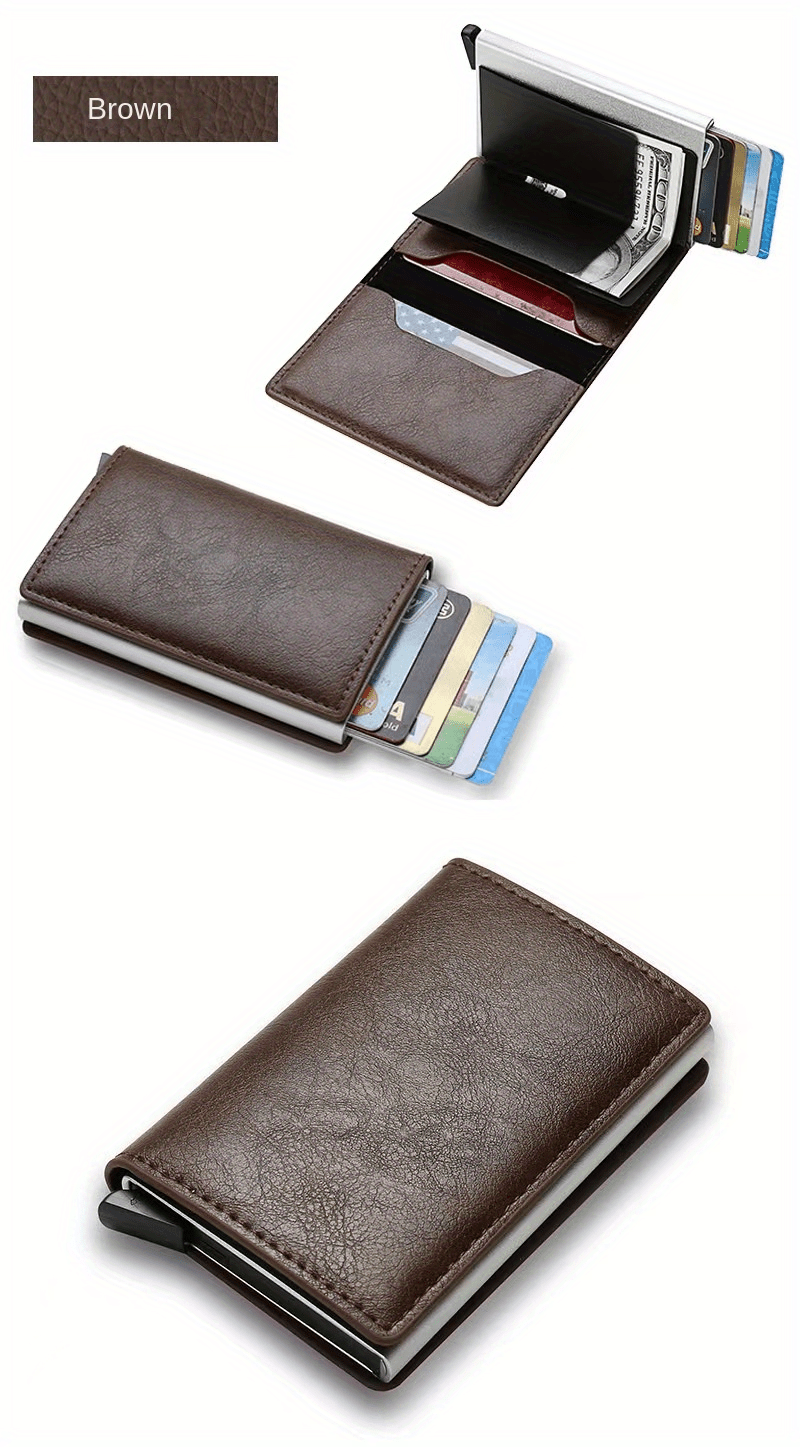 Tencipeda Unisex Pebble Leather Wallet - RFID Geschützt Mit Münzfach Blau