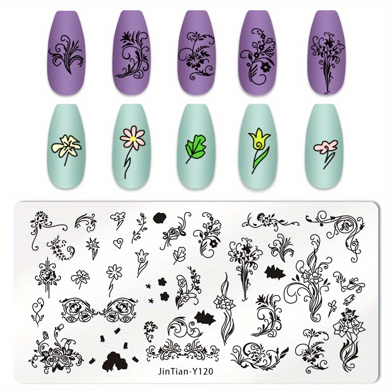 Stainless Steel Nail Stamping Plates Image Stamp Template Nail Art Decoration