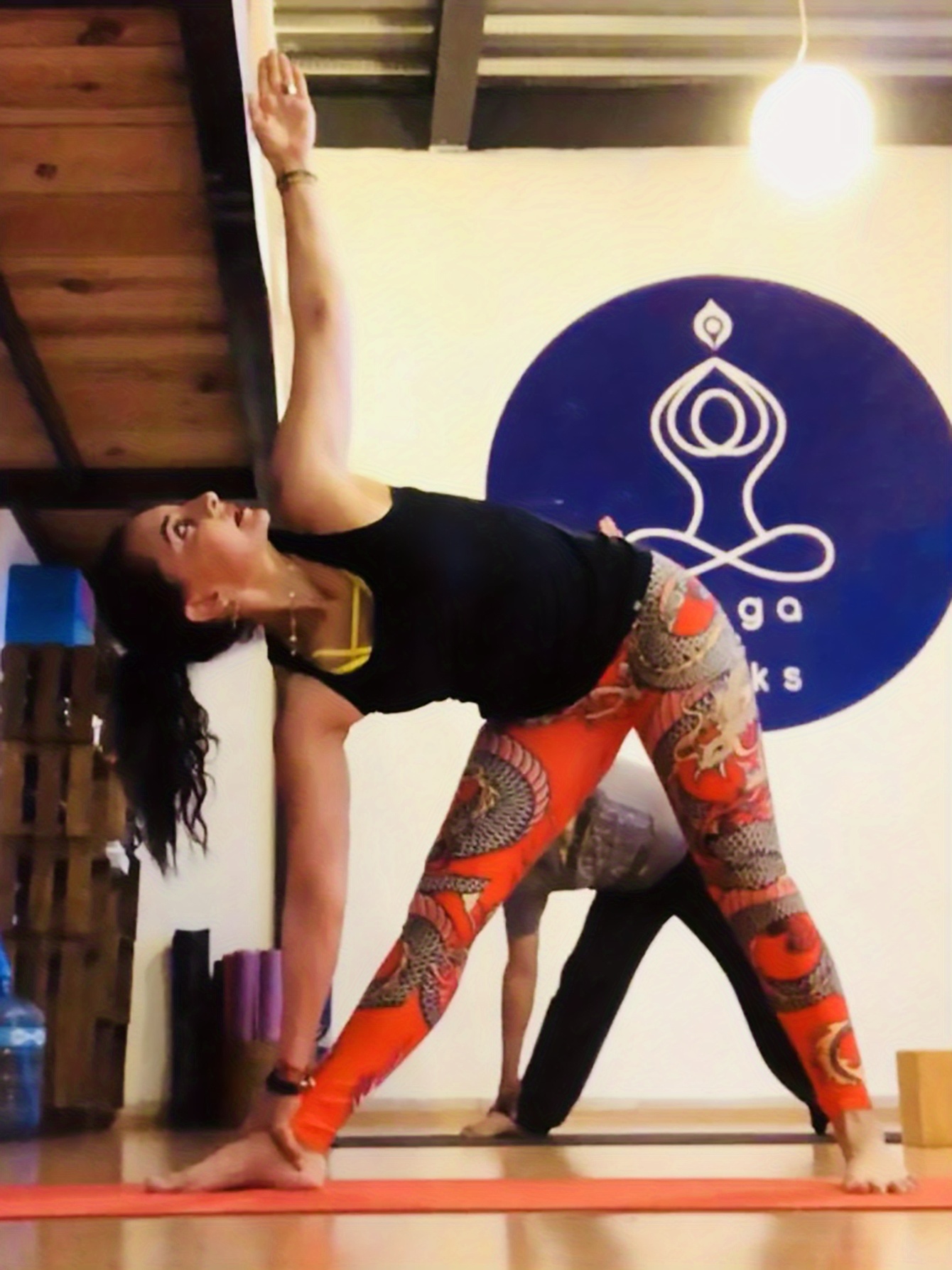 Women's Retro Dragon Print Yoga Leggings High Waist Slimming - Temu Canada