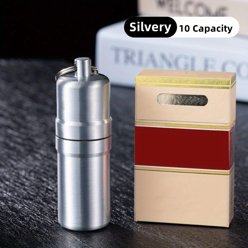 Rechargeable Metal Cigarette Case With Safety Lighter - Perfect For Men And  Women - Temu