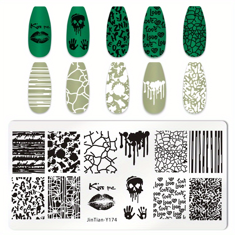 Create Gorgeous Nail Art Stainless Steel Nail Stamping - Temu