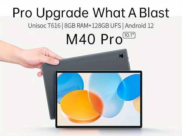 Teclast M40Pro Tablet PC 10.1 Inch 2K IPS Screen 8GB RAM 128GB ROM UNISOC T616 CPU 5MP Front 8MP Back Camera Compatible With Android 12 OS 7000mAh Battery Gift For Birthday/Easter/President's Day/Boy/Girlfriends details 1