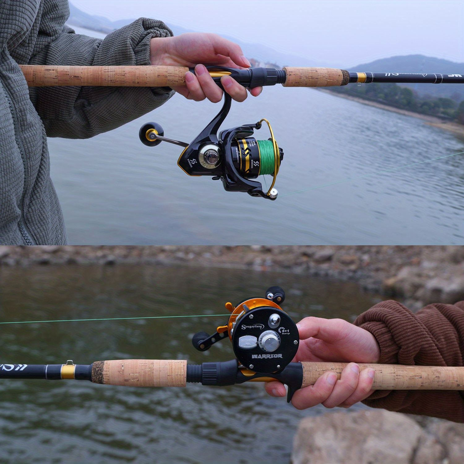 2 Sections Fishing Rod Cork Handle Perfect Bass Salmon - Temu Canada