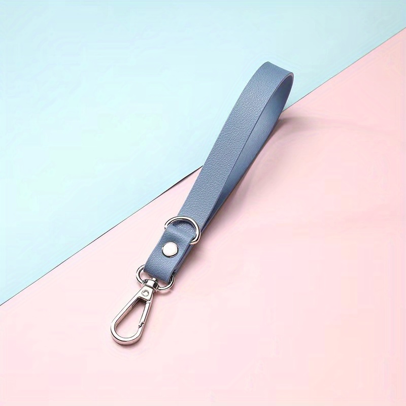 Vintage Leather Keychain Double Sided Keyring for Men & Women