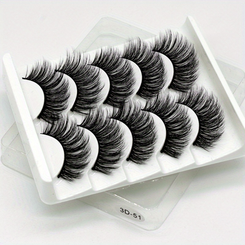 10 Pairs 3D Mink Lashes Natural Thick False Eyelashes Dramatic Volume Wispy  * Eyelash Extension