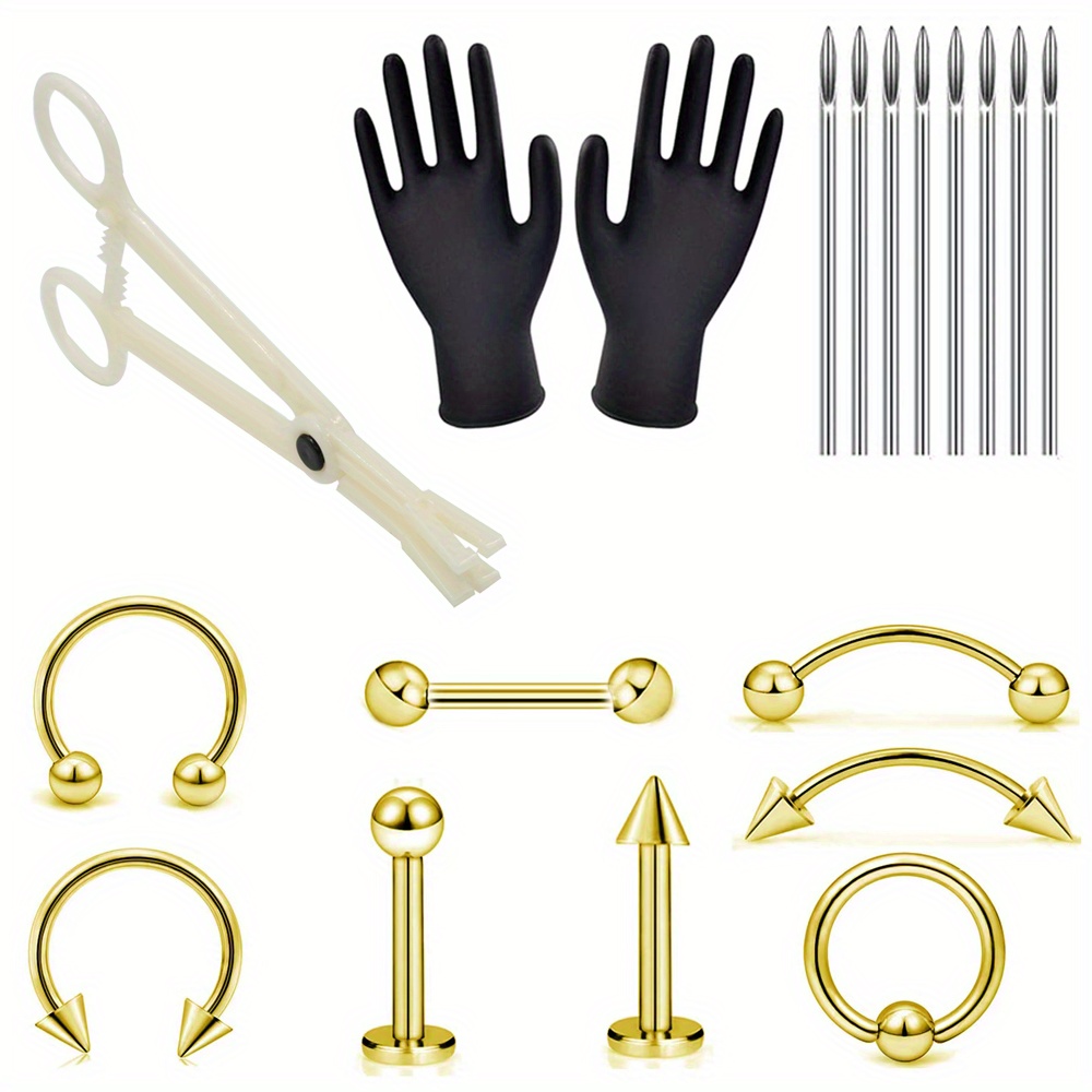 Ring Opening Pliers, Surgical Steel Body Piercing Kits Ear Nose Lip Navel  Tongu