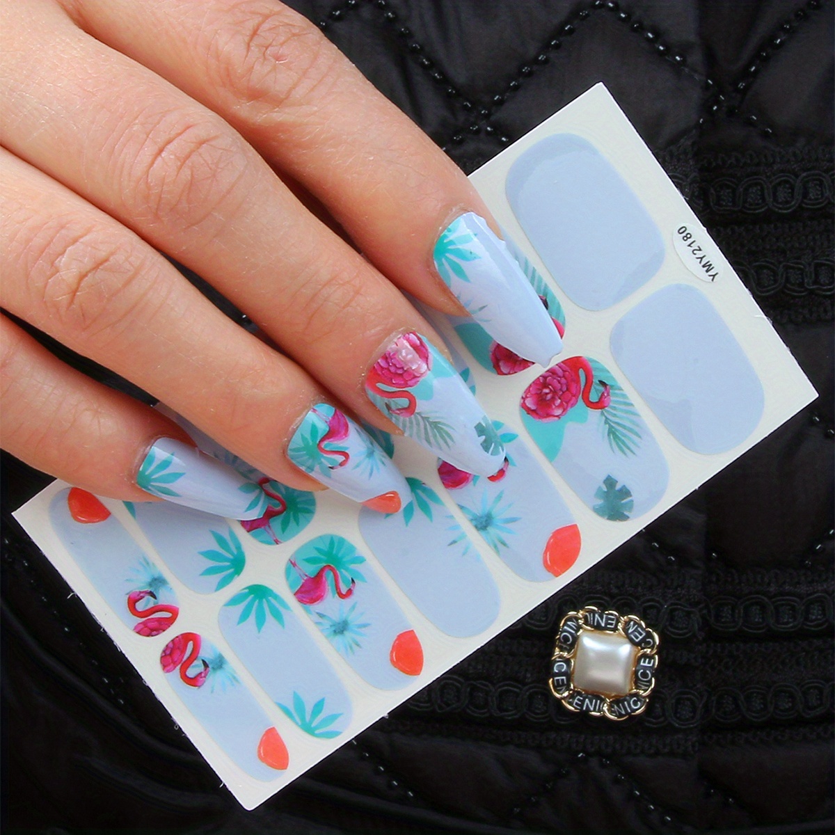 Spring Sumemr Full Wrap Toenail Polish Stickers Self Temu