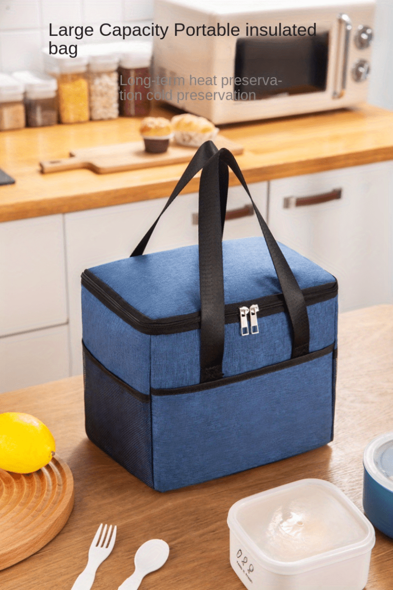 Insulated Lunch Bag Reusable Lunch Box Office Work School - Temu