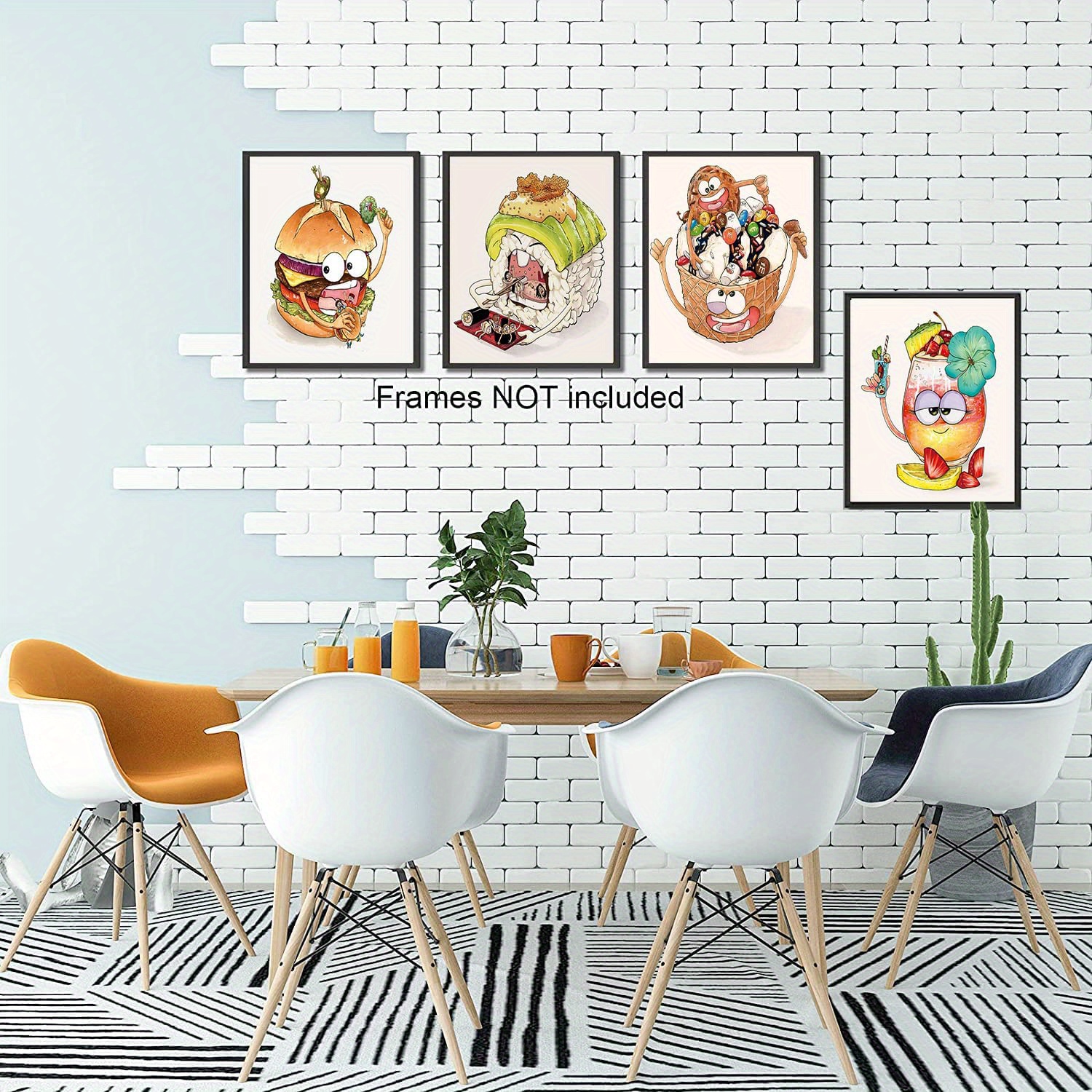 Funny Home Kitchen Decoration - I Love Cooking Canvas Prints Poster  Creative Design Kitchenware Wall Art Painting