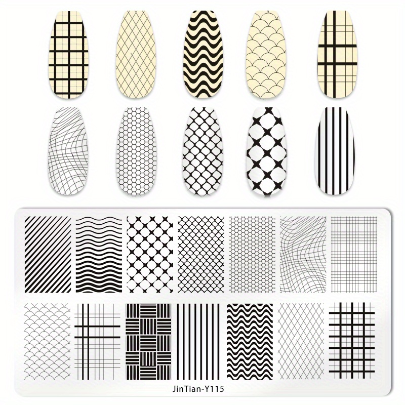 Stainless Steel Nail Stamping Plates Image Stamp Template Nail Art Decoration