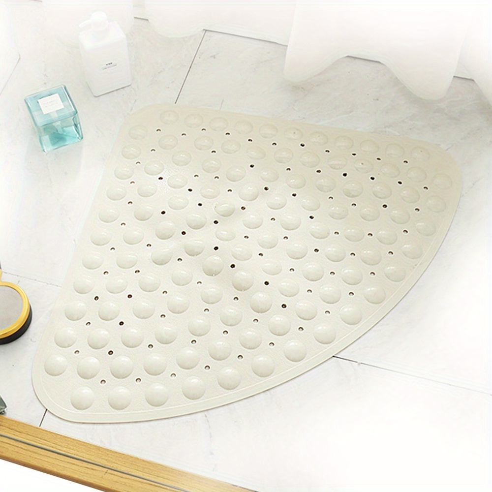 Tradineur - Alfombrilla de ducha antideslizante modelo Toscana, poliéster  y PVC, alfombra con ventosas para bañera, fácil de l