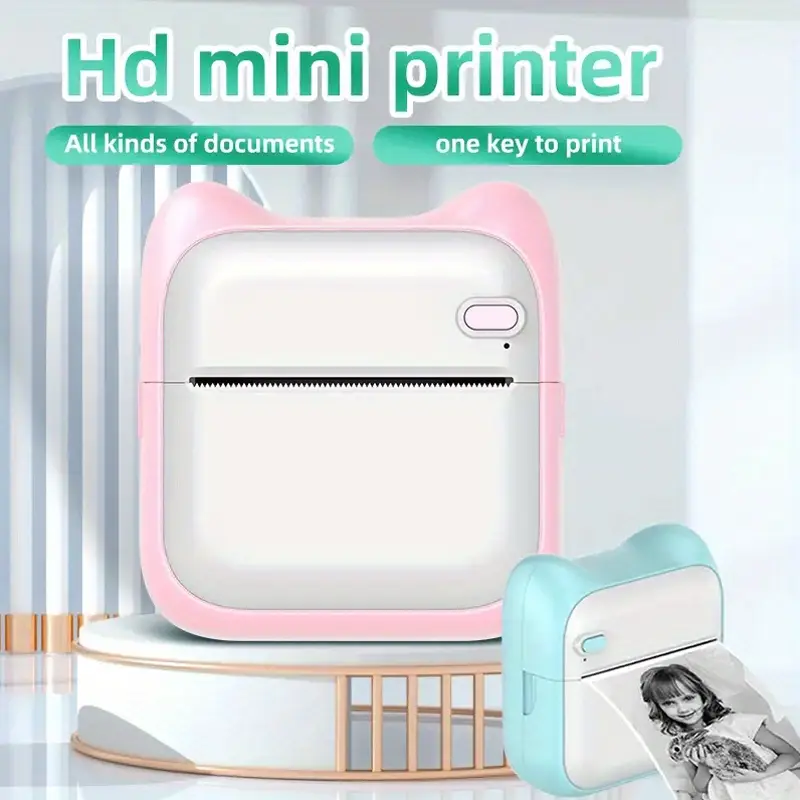 Portable Mini Pocket Printer: Wireless Bt Connection Inkless - Temu ...