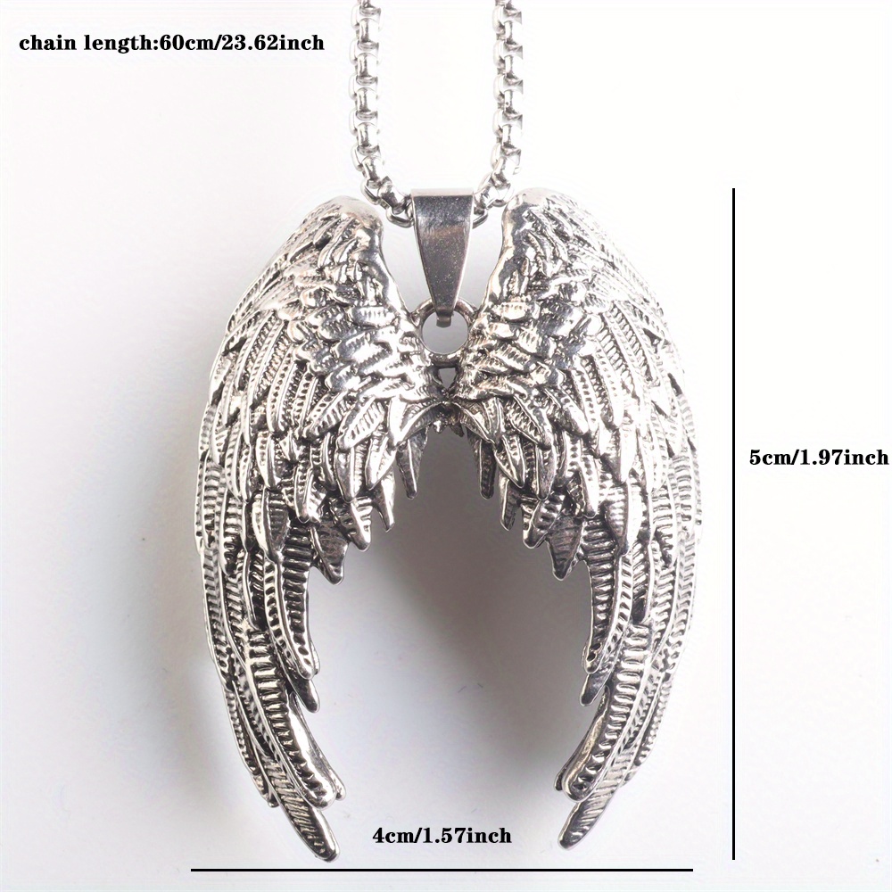 2 Metal Pendants, Wings, 8 Cm in Silver, Pendant, Jewelry With