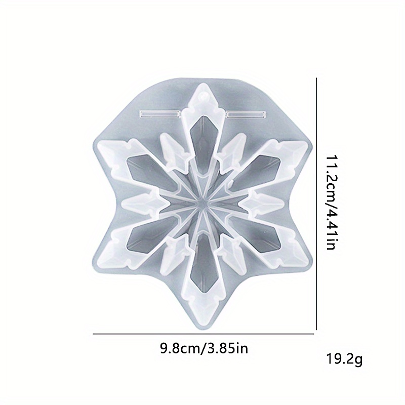 Snowflake Listing Pendant Silicone Mold is Suitable for Resin Epoxy Resin  DIY Craft Jewelry Making Home Decoration Snowflake Molds Silicone for Resin
