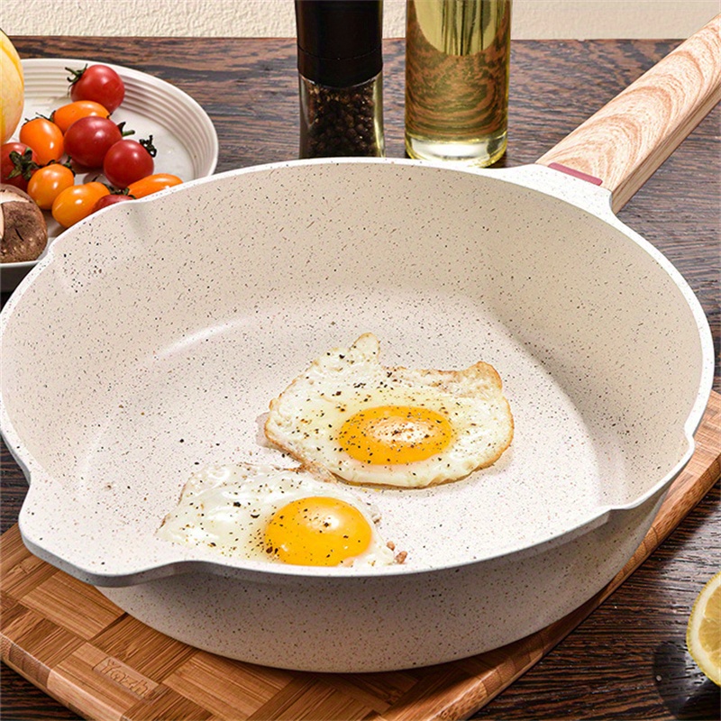 Non-stick Frying Pan With Cover - Perfect For Steak, Vegetables, And Rice -  Easy To Clean And Durable - Temu