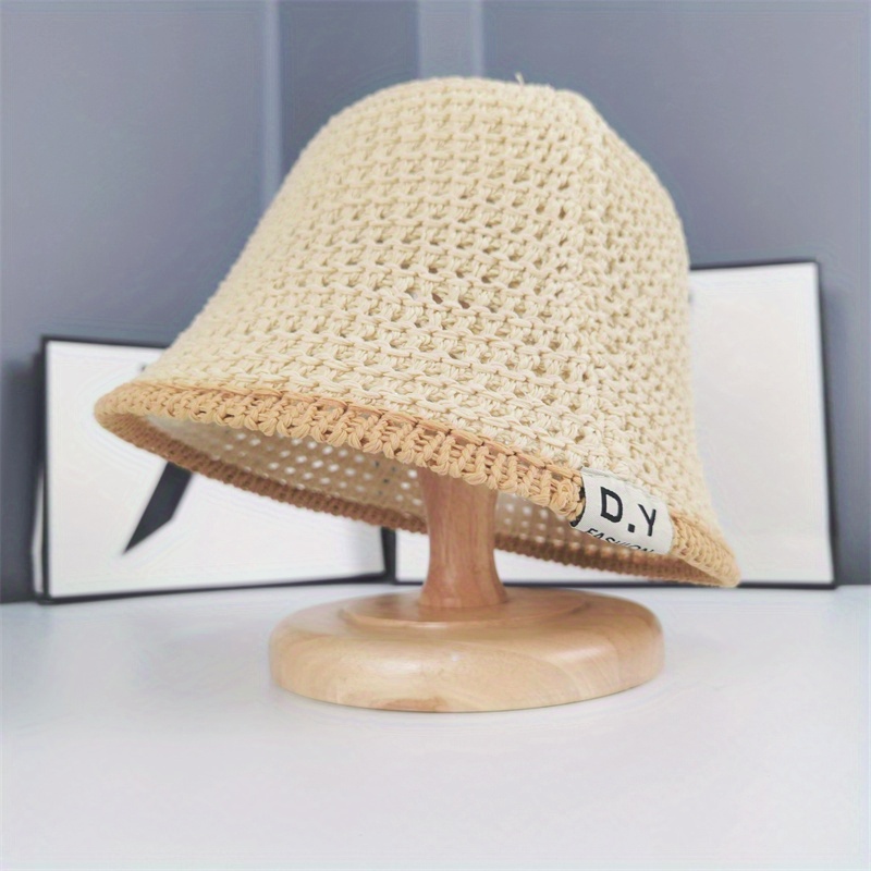 Thin Breathable Hollow Sun Hat Uv Protection Elegant Crochet - Temu
