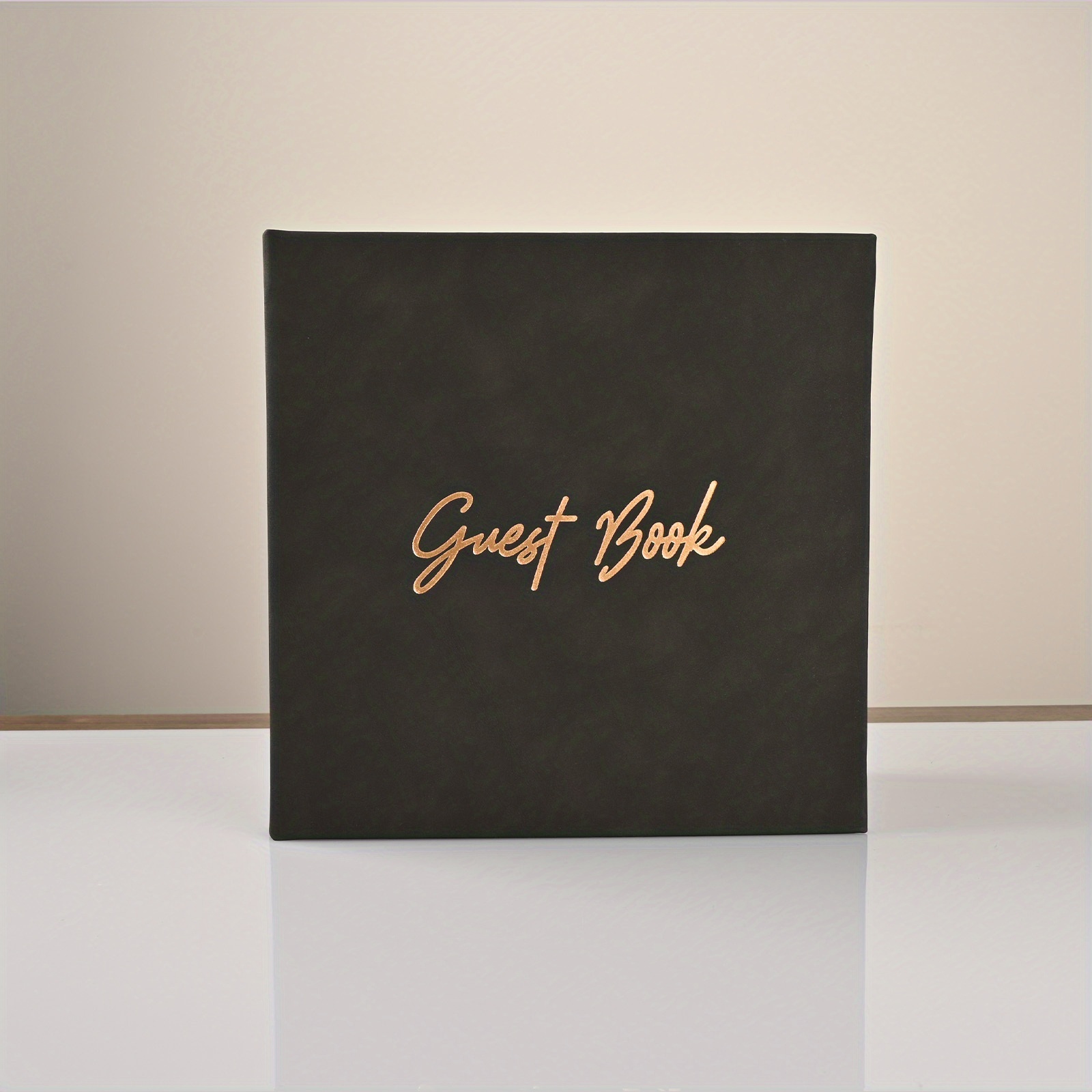 JUBTIC Black Guest Book for Funeral, Guest Sign in Book for  Reception,Wedding,Baby Shower, Birthday, Bridal Shower, Graduation  Party,100 Pages with