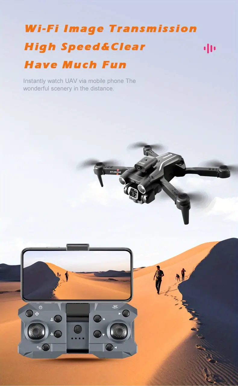 drone with 360 roll hd dual camera 360 obstacle avoidance stable hovering great battery endurance gesture photography one key take off easy operation friendly for beginners carrying bag details 11