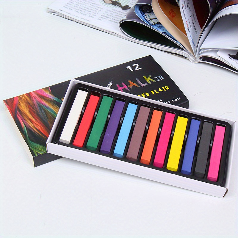 Disposable Hair Dye Chalk Washable Temporary Hair Chalk Non - Temu