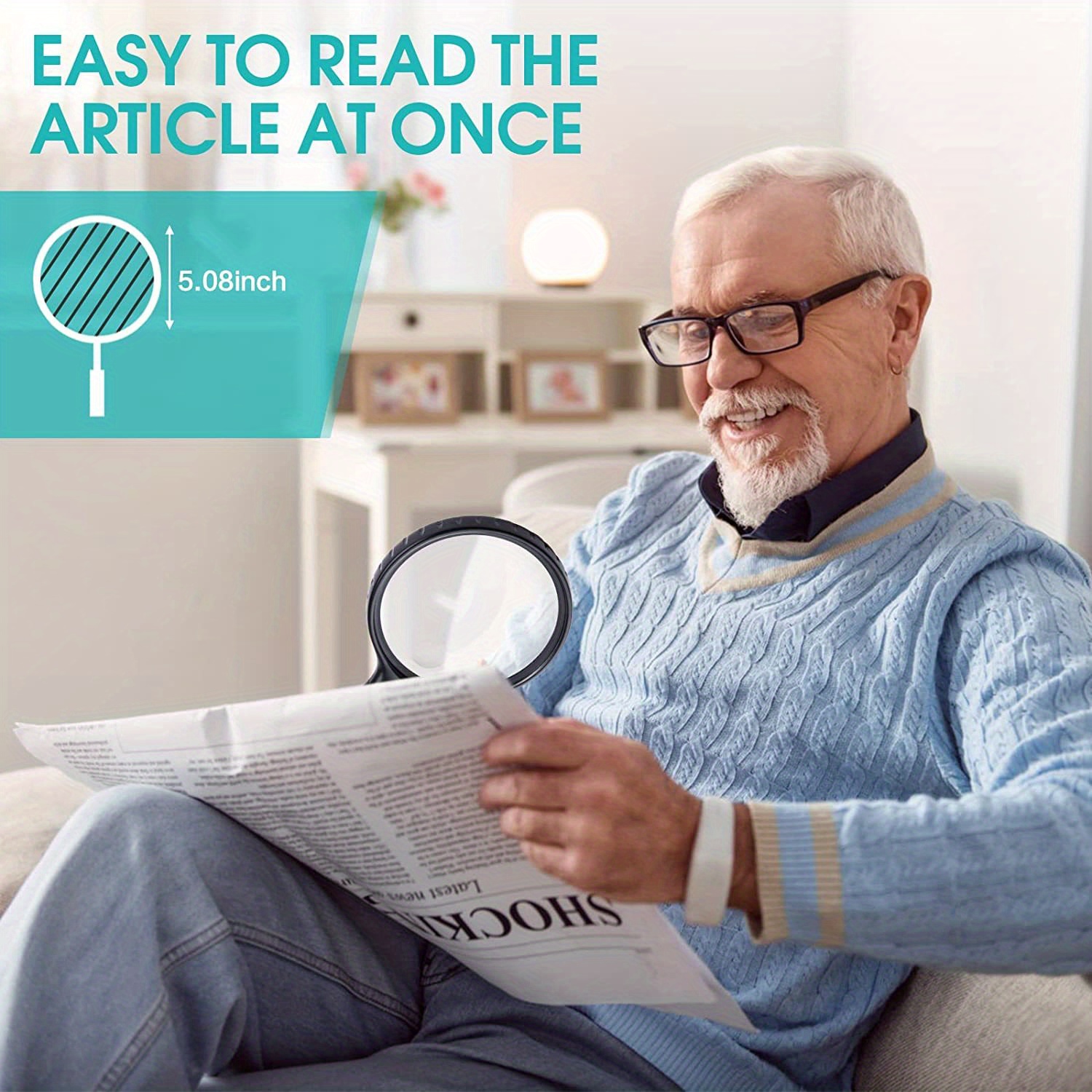 Magnifying Glass Light Large Magnifying Glass 5x 15x Temu Australia