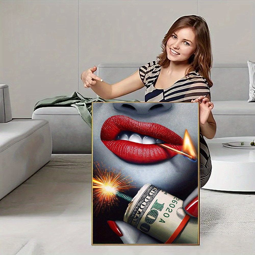 Red Lips Canvas Wall Art - Vibrant Home Decor for a Bold Statement –  GraffitiWallArt