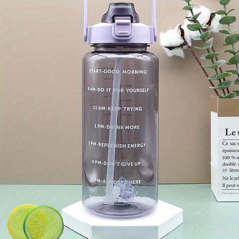 2L Large Capacity Water Bottle Straw Cup – Trouvaille Treasures