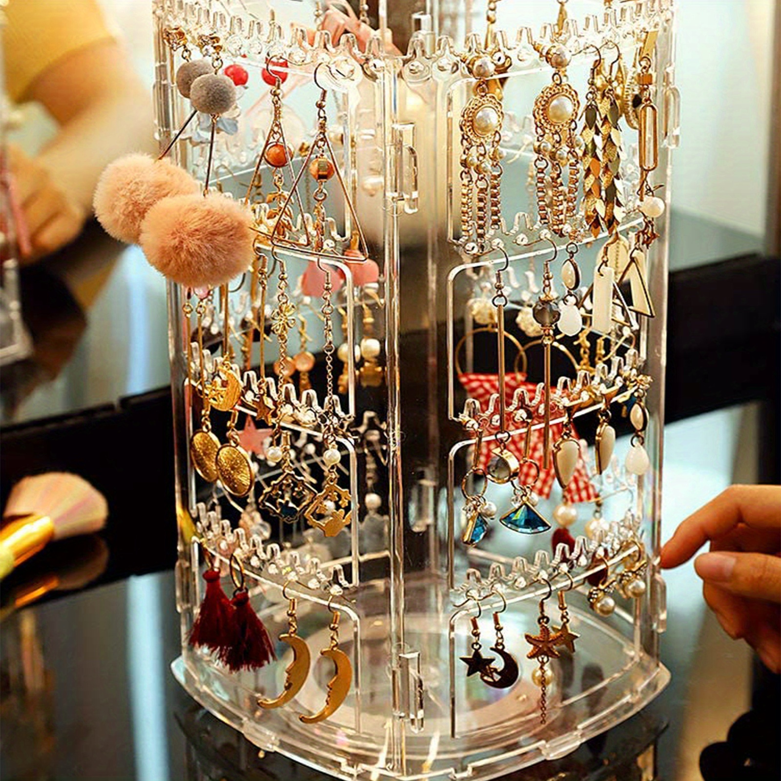 1pc Clear Jewelry Display Rack  Jewelry stand, Jewellery storage, Jewelry  organization