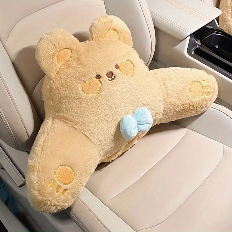 Seat Cushion Cute Animal Plush Seat Cushion Waist Pillow - Temu