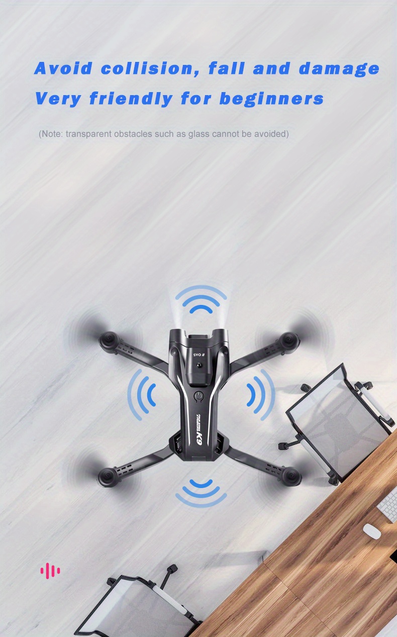 drone with 360 roll hd dual camera 360 obstacle avoidance stable hovering great battery endurance gesture photography one key take off easy operation friendly for beginners carrying bag details 3