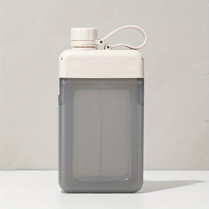 Flat Portable Travel Mug 13oz BPA A5 Water Bottle Slim Cold Flask