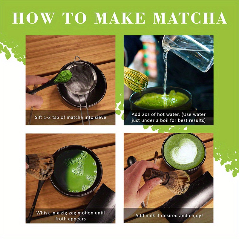 3pcs set matcha whisk with scoop and spoon whisk for matcha tea whisk matcha tea set included whisk   scoop chashaku spoon traditional handmade starter kit details 2