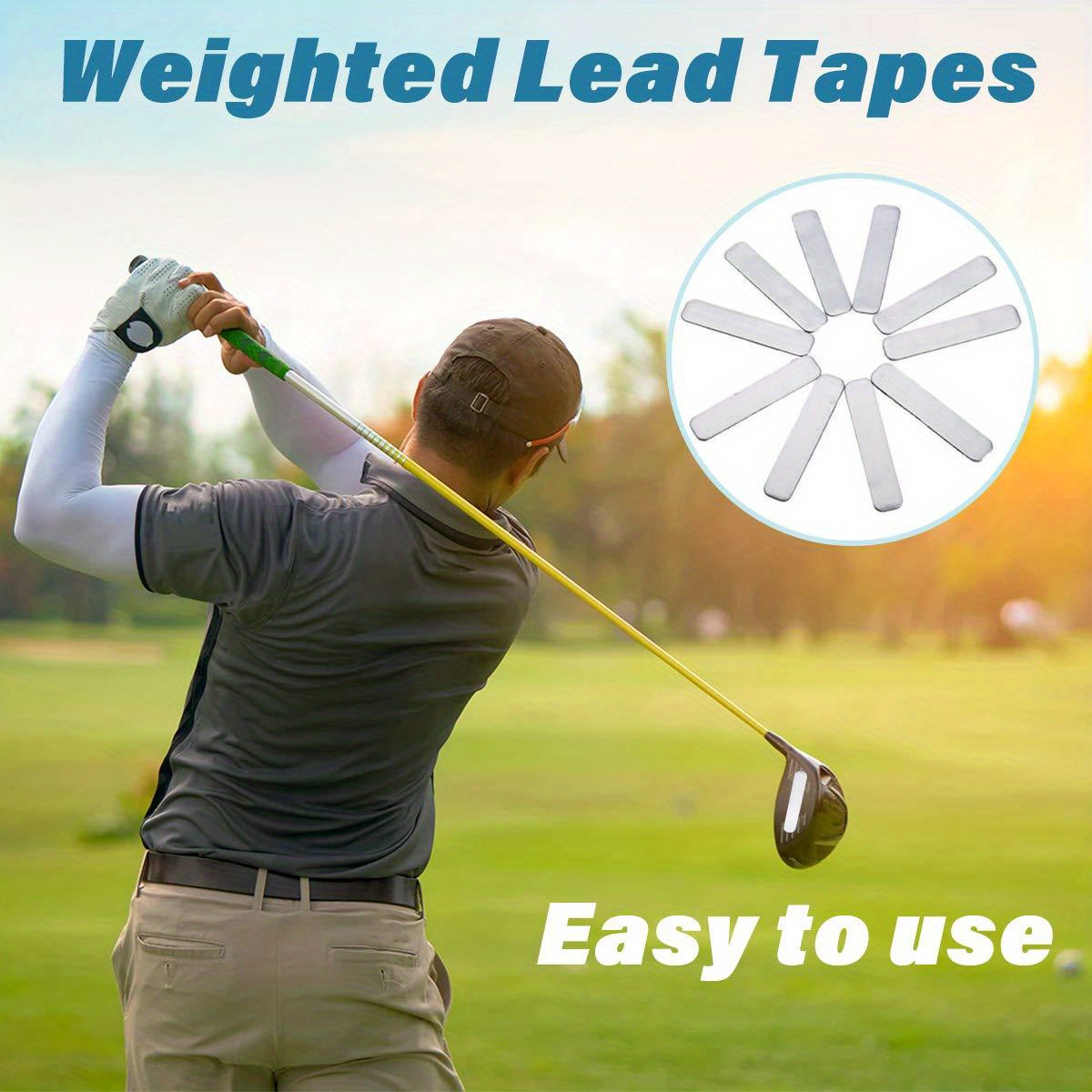 Golf Weighted Lead Tape Adjust Weight Adhesive Lead Tape Temu