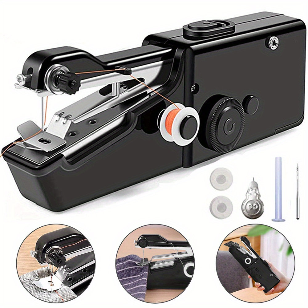 Handheld Sewing Machine, Mini Portable Electric Sewing Machine For Adult,  Easy To Use And Fast Stitch Suitable For Clothes, Fabrics, Diy Home Travel  (battery Not Included) - Temu United Arab Emirates