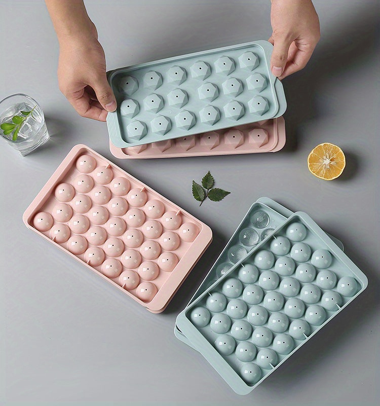 Silicone Ice Cube Tray Rectangle Ice Ball Maker Mold for Freezer