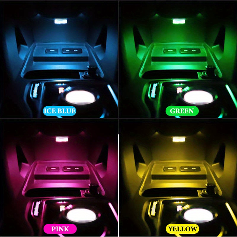 2pcs Voiture 6LED Intérieur Touch Light Mini Voiture Toit - Temu Canada