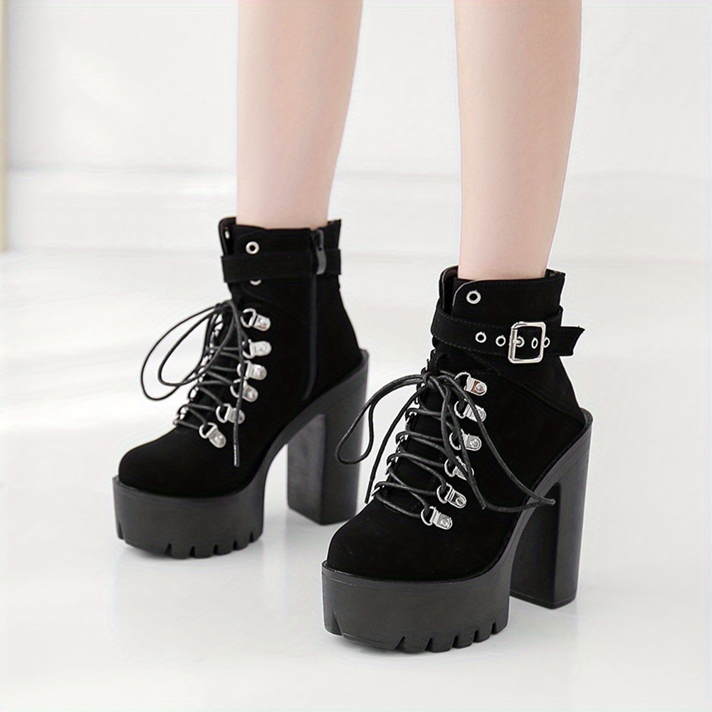 靴 TOKYO BLACK PLATFORM SHORT BOOTS TOKYO BLACK SINGLE SNEAKER SHORT BOOTS – YELLO