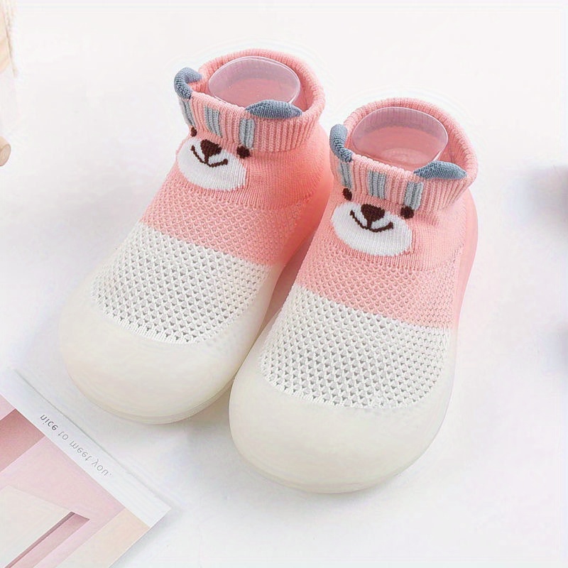 Toddler Cartoon Breathable Lightweight Sock Shoes | , Fabric Upper And Lining, Eva Sole, Single-layer Mesh