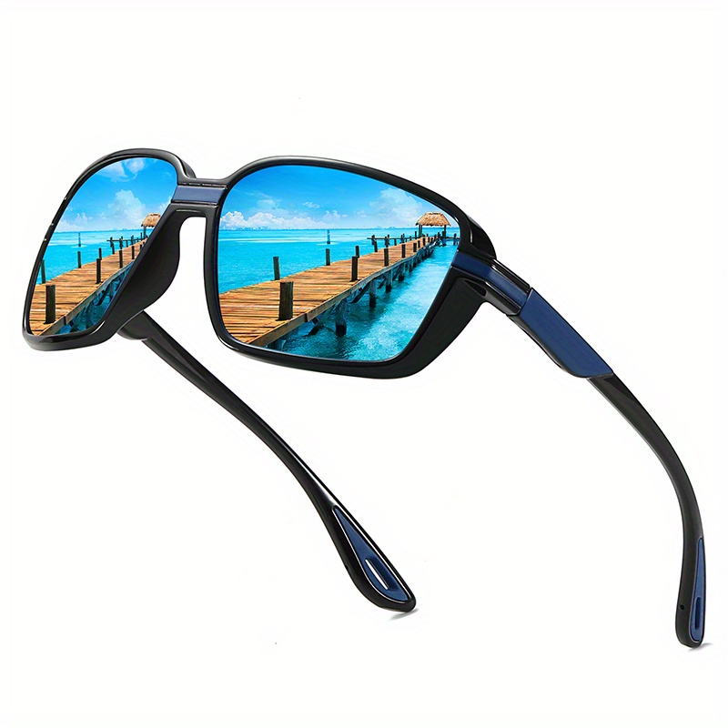 1pc Square Riding Sports Style Mens Polarized Sunglasses Driver Driving Fishing  Sunglasses, Shop The Latest Trends