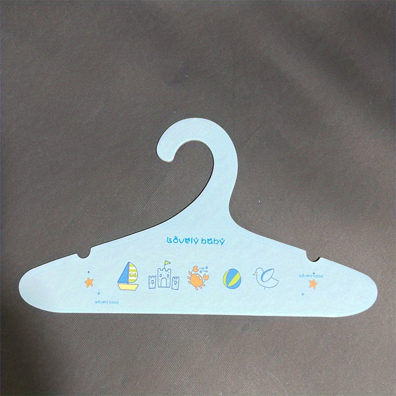 10Pc Durable Baby Clothes Hangers Telescopic Clothes Cute Cartoon