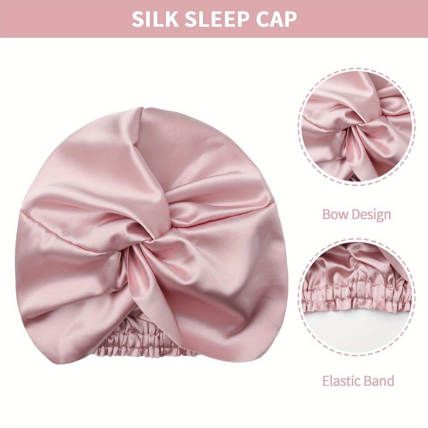High Quality Sleep Woman Satin Hair Wrap Sleeping Satin Temu