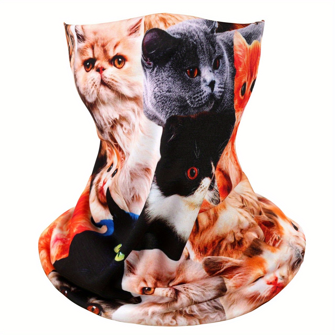 Cartoon Print Ice Mask Breathable Neck Gaiter Balaclava Dust UV Protection