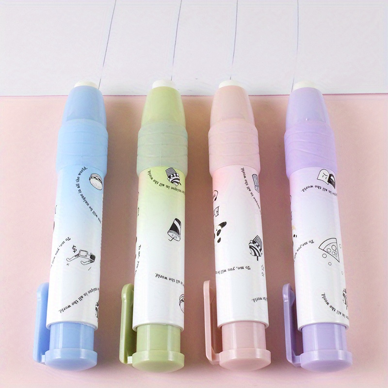 4 Retractable Rubber Core Erasers Perfect For Students Clean Temu