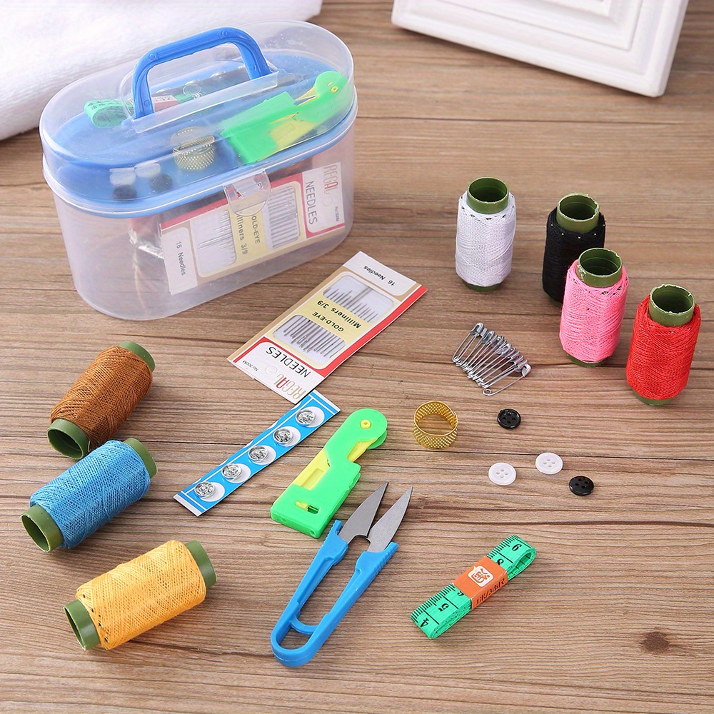 46pcs Portable Household Needle And Thread Sewing Tools Thread Kit  Organizer
