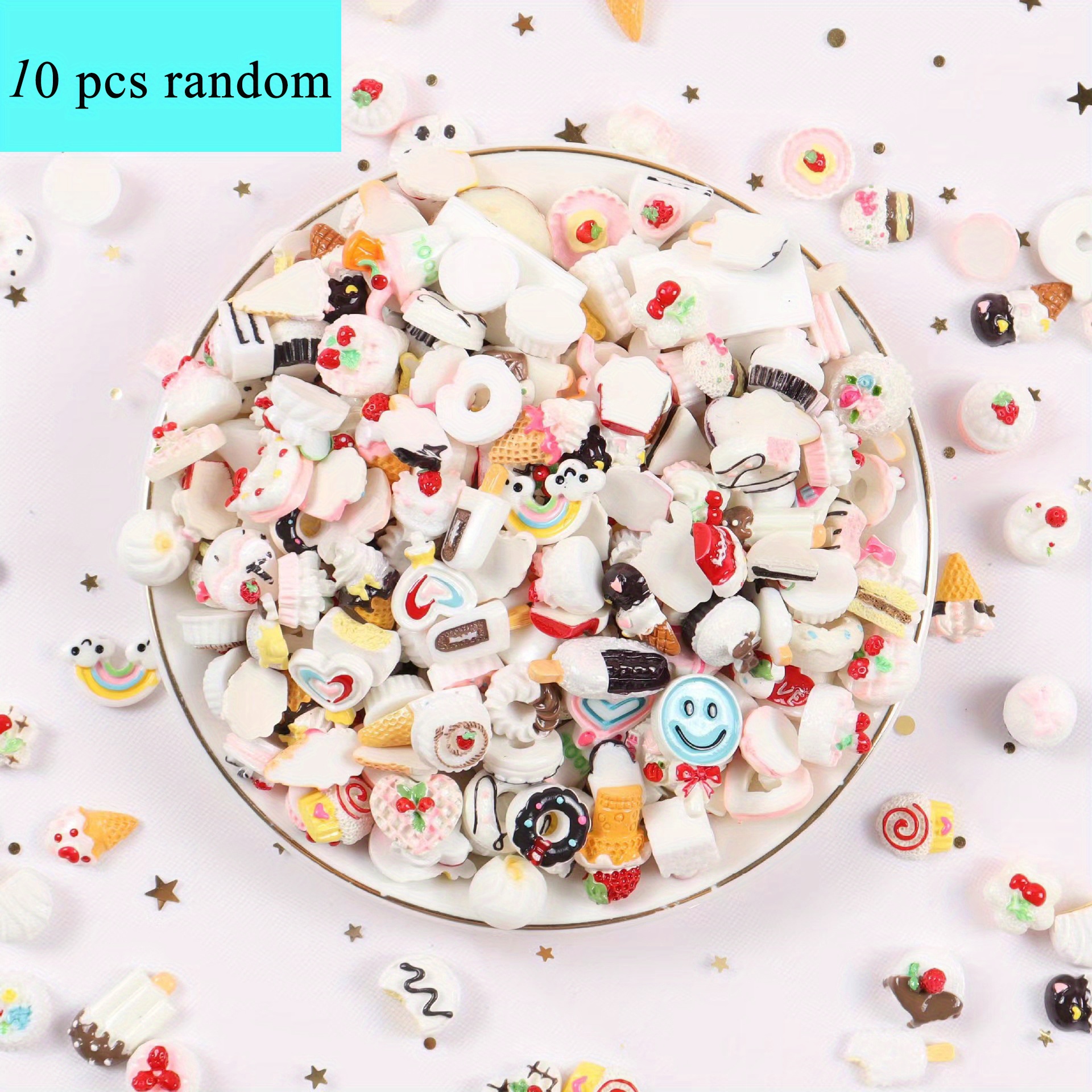 Miniature Food Toys Mixed Styles Resin Foods Doll Kitchen - Temu