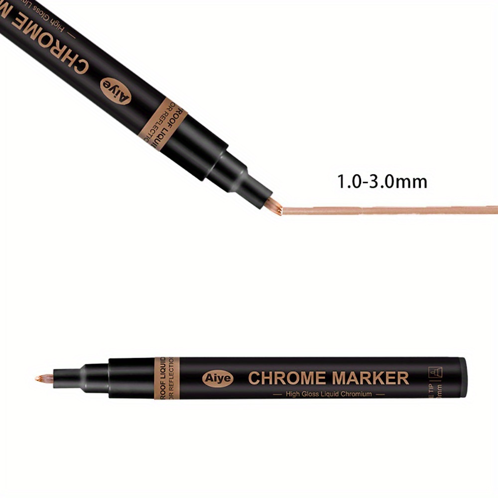 Marker Pen Waterproof High-gloss DIY Supplies Liquid Chrome Paint