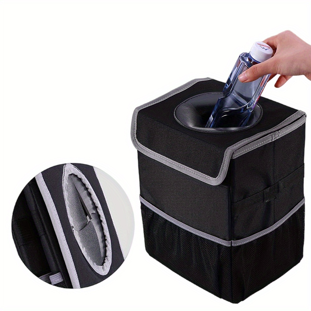 Car Trash Lid Storage Pockets 100 Leak proof Multipurpose Temu