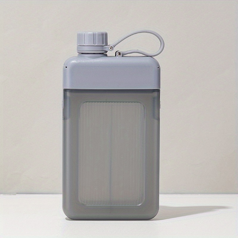 Flat Portable Travel Mug 13oz BPA A5 Water Bottle Slim Cold Flask