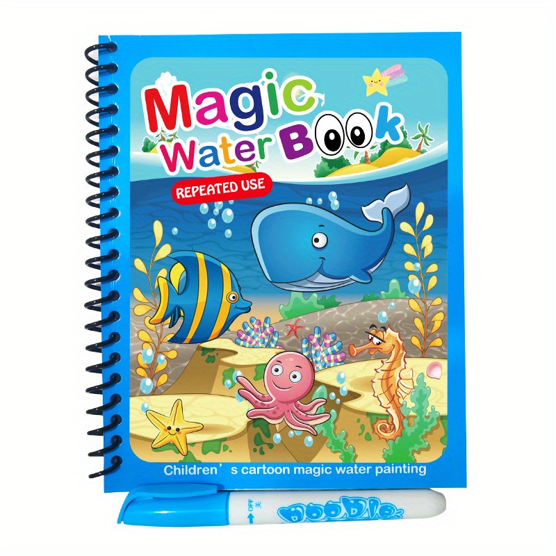 Water Coloring Books for Toddlers, Water Painting Book for Toddlers, Paint  with Water Books, Water Doodle