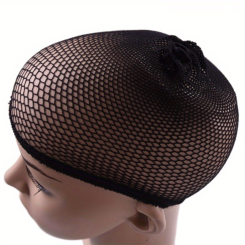 Black Hair Net, Hair Hood Stretch Mesh Dome Woven Hat Wig Net Breathable Mesh for Wig Accessories,Hair Products,Temu